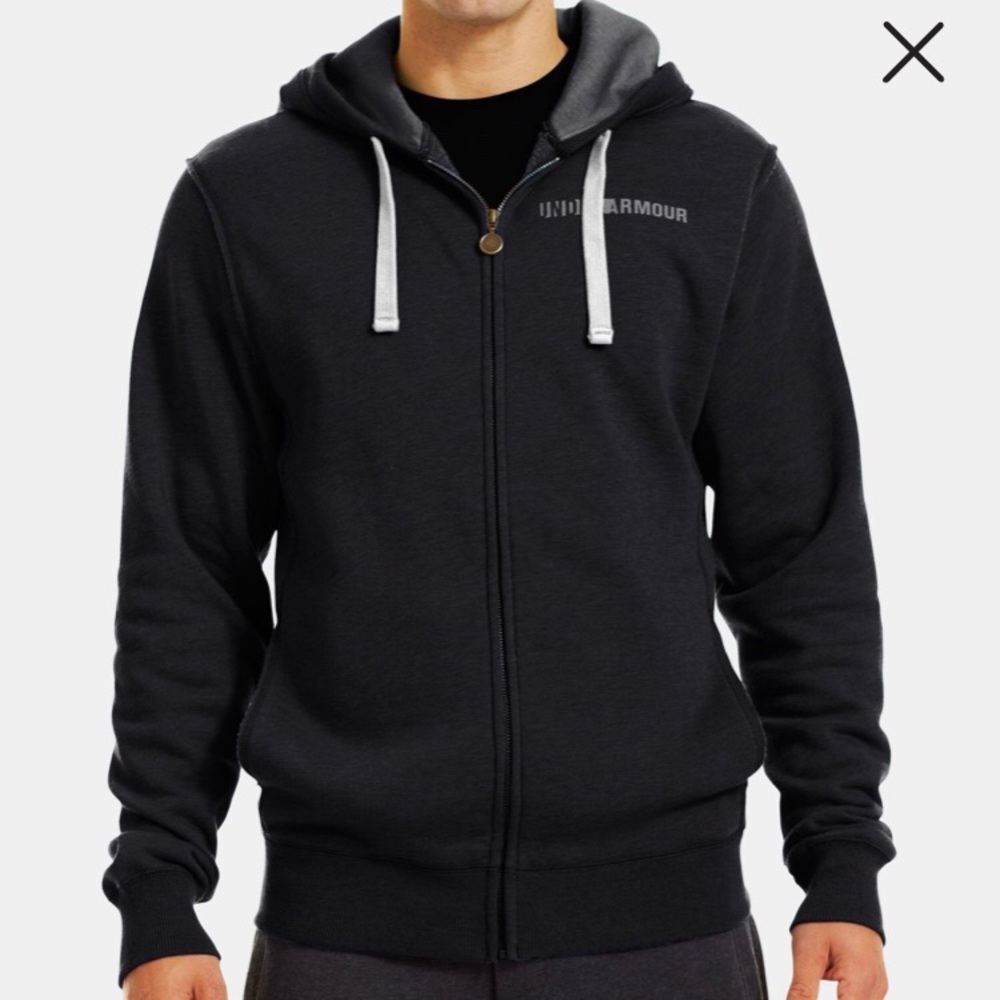 Under Armour Dark Gray Legacy Fleece Zip Hoodie